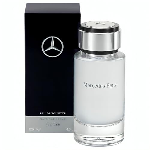 Mercedes Benz For Men - Elegant Fragrance With Woody, Sensual Musky Notes - Mesmerize The Senses With Original Luxury Men’s Eau De Toilette Spray - Endless Day Through Night Scent Payoff - 4 OZ