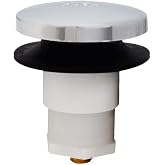 Westbrass 79338MOCP Replacement Tip-Toe Bathtub Drain Stopper with 3/8" Stem, Polished Chrome