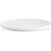 Kanwone Porcelain Dinner Plate - 10 Inch, White, Microwave and Dishwasher Safe Plate