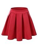 J.TOMSON Women's Classy Basic All Around Pleated Skater Skirt