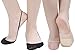 Flammi Women's Ultra Low Cut Liner Socks with Sling Back No Show Padded Half Socks (Shoe-Size 5-8 US, 6 Pairs- 4beige+2black)