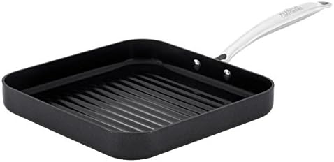 Phantom Cookware Grill Pan: Square Copper Ceramic Coating Pan for Perfect Frying Results with Less Oil| Healthy Cooking Nonstick Anti Scratch Ceramic Cookware| Sturdy, Durable, Oven &amp; Dishwasher Safe