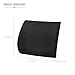 DMI Lumbar Support Pillow for Chair to Assist with Back Support with Removable Washable Cover to Ease Lower Back Pain while Improving Posture, 14 x 13 x 5, Contoured Foam, Standard, Black