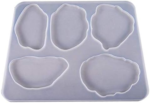 IrahdBowen Silicone Resin Mold Irregular Coasters Silicone Jewelry Pendant Casting Molds Coaster Molds For Resin Jewelry Making DIY Craft