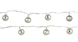 Kikkerland String Lights Silver Globe