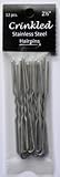 3 Pack 3 Inch Crinkled Snagless Amish Steel Hair Pins (36 Pins)