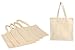 Smart Green Canvas Bag 5 pack Durable Reusable Washable Grocery Tote Bag for Crafting Decorating
