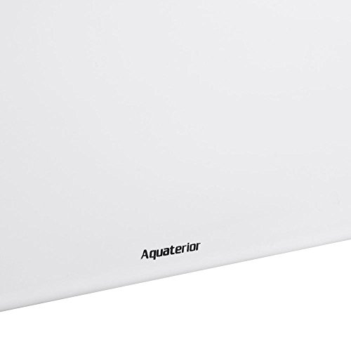 20-2/7" L x 14-1/4" W x 6" H Bathroom Rectangle Vessel White Porcelain Ceramic Sink Countertop Types Overflow w/ Chrome Pop Up Drain