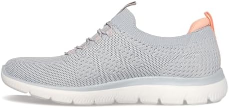 Principais Ténis Femininos Summits para Jogadoras, Cinzento de Malha / Rosa & Acabamento Coral, 39 EU