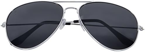 Phaedrus Optics Eclipse Full Mirrored Aviator Sunglasses UV400 (Onyx, Onyx)