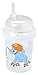 nuSpin Kids 8 oz Zoomi Straw Sippy Cup, Safari Animals Style