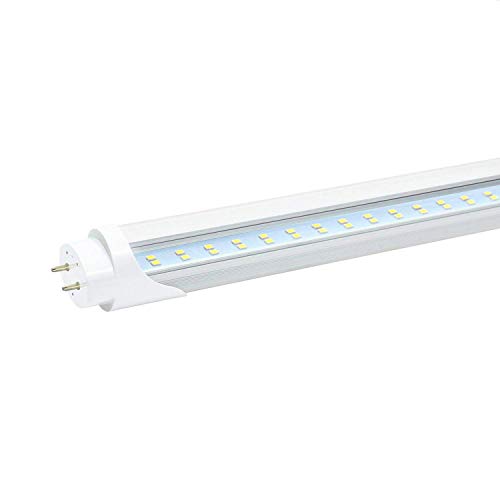 4FT T8 LED Light Bulbs, 24w 5000k Daylight White, Ballast Bypass, Dual end Powered (1-Pack)