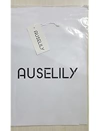 AUSELILY Vestidos largos de manga larga para dama, lisos, casuales, con bolsillos