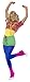 Smiffys womens Let's Get Physical Girl Adult Sized Costume, Multi-colour, S - US Size 6-8