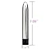 Vibrator, Oomph! 7 Inch Multi-Speed Vibrator Waterproof G-spot Massager AV Vibe Female Masturbation Toy Battery Included- Silver