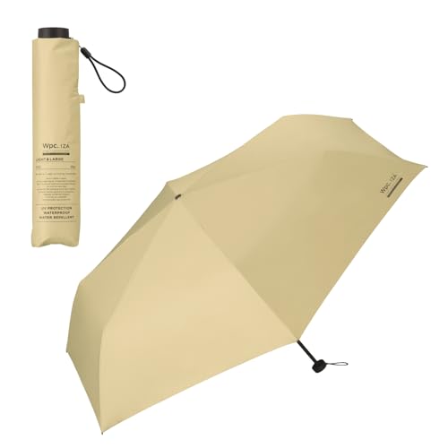 Wpc. IZA 日傘 メンズ 【限定・軽量大判】LIGHT & LARGE 遮光率100％ ベージュ 親骨：60cm WECZA-2504-102