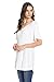 Frumos Womens Round Hem Short Sleeve Tunic Top Made In USA