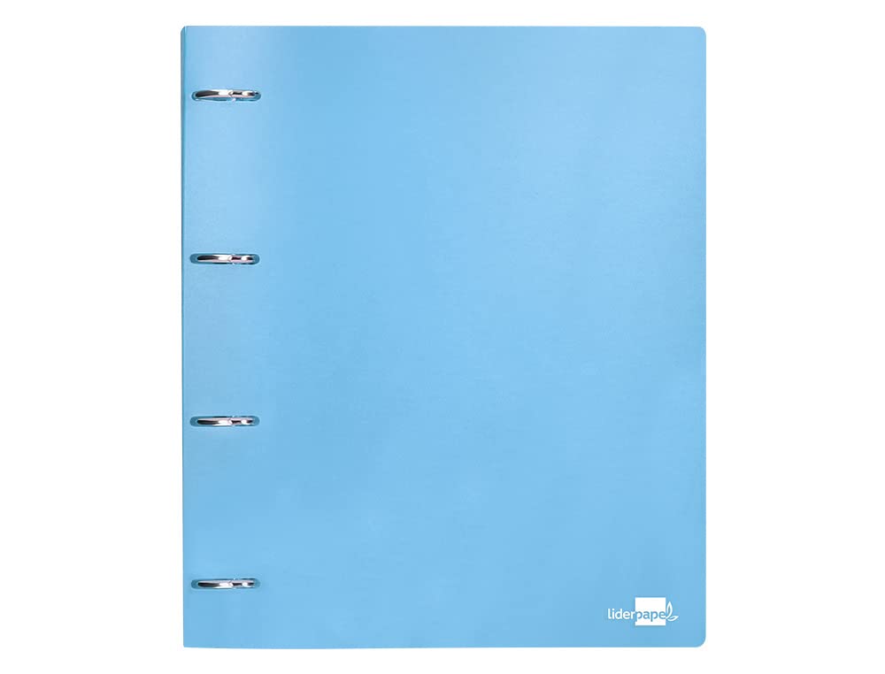 Liderpapel 4 Mixed Ring Binder 40 mm Polypropylene DIN A4 Opaque Sky