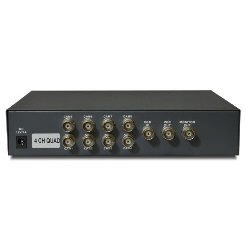 Video Quad Color 4CH Multiplexer 2 BNC Output with Loop, Remote Control and FREE eBay