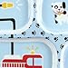 Bumkins Divided Plate, Melamine Tray Plate, Toddler, Kids, BPA Free, Stackable, Dishwasher Safe – Fire Engine