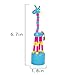 PROLOSO Finger Puppets Wooden Push Up Toys Press Base Thumb Puppets 6 Pcs (Giraffe)