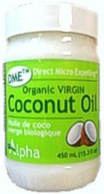 Coconut Oil -Organic Extra Virgin Unrefined DME (450ml) Brand: Alpha Health Products