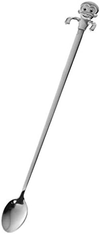 Cartoon Monkey Teaspoon Coffee Drink Mixing Spoon with Long Handle,VIVIANU Stainless Steel Cooking Dining Tools,Hanging Kitchen Gadget