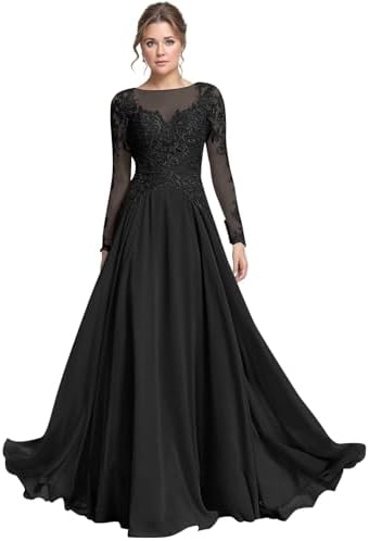 embroidered bodice high neck long chiffon prom dress Embroidered-Bodice Long Formal Chiffon Prom Dress Mocha / XSmall