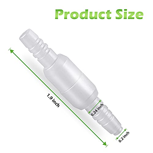 Oxygen Tubing Swivel Connector 10 PCS Cannula Connectors, Avoid Tube Tangles (Male to Male