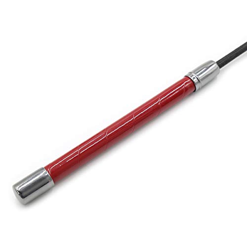 HOT TIME Wine Red Leather Equestrian Jump Bat Whip Horse Riding Crop