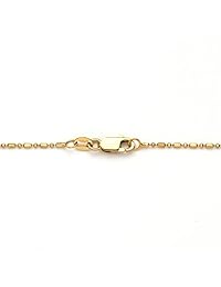 Collar de oro 18 K sobre plata de ley 925 rosary-style 17"