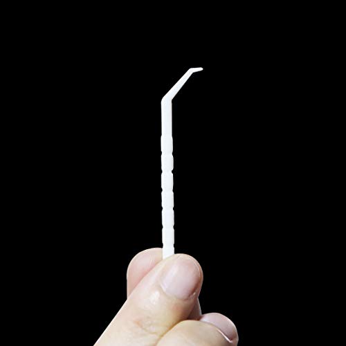 Ninetonine 150 Pcs Household Restaurant Plastic Curved Hook Toothpicks