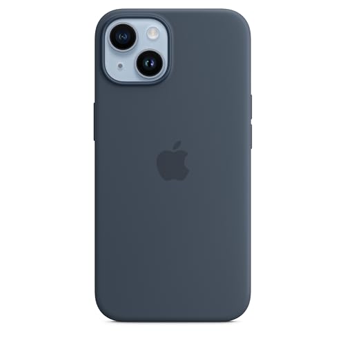 Apple iPhone 14 Silikon Case mit MagSafe - Sturmblau 