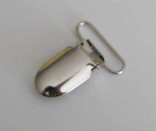 50 - 1" Metal Suspender Clips - w/ Rectangle Inserts