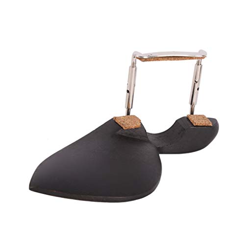 image for xuanhemenL Compact Portable 4/4 Violin Chin Rest Silver Screws Corks C