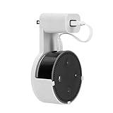 Amazon Alexa Echo Dot Wall Mount for 2nd Generation Accessories Home Speaker Case Hardware Brackets Hanger Stand Holder Compact Plug in Kitchens Bathroom Bedroom - White