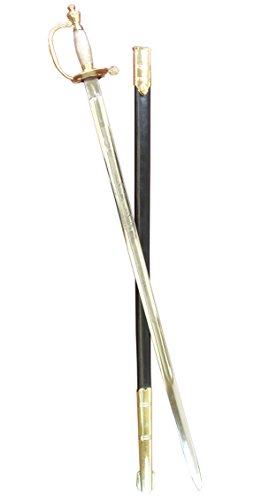 1796 Pattern British Infantry Sword - folding guard, silver grip and decorated blade