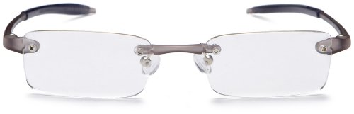 Visualites 201 Reading Glasses,Smoke Frame/Clear Lens,1.75 Strength,48 mm