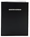BookFactory Inventor's Notebook - 96 Pages (.25'' Grid Format), 8'' x 10'', Black Cover, Section Sewn Hardbound (Made in USA)