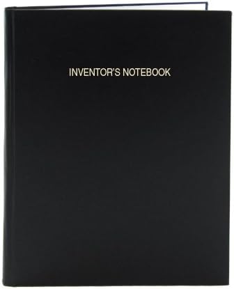 BookFactory Black Inventor’s Notebook – 312 Pages (.25″ Grid Format), 8 7/8″ x 11 1/4″, Black Imitation Leather Cover, Smyth Sewn Hardbound (LIRPE-312-LGR-A-LKT5)