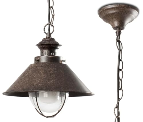 WatioWave Nautischer Anhänger 20 cm in Rostbraun, ideal zum Dekorieren von Wasserräumen und zur Schaffung einer entspannenden Atmosphäre.