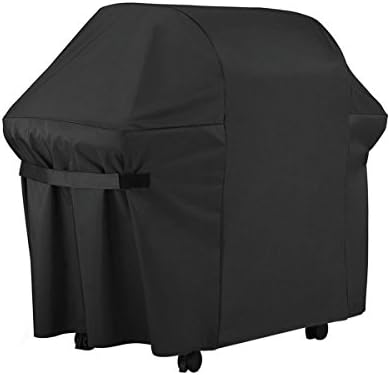 BBQ Grill Cover, Ashipher Waterproof Heavy Duty Oxford Cloth UV Protection Barbeque Grill Cover for Weber Genesis E and S series (60"L x 30"W x 47.5"H) (Black)