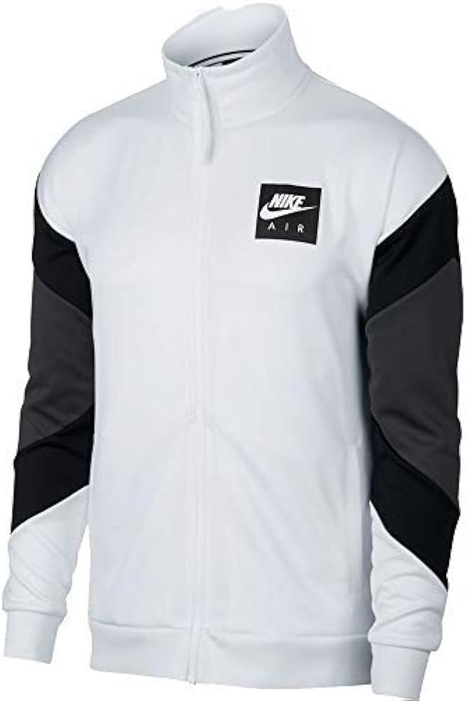 nike air jacket black and white