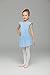 JEE.MDNMD.OO Girls' Flutter Sleeve Skirted Leotard