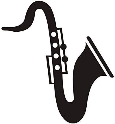 58x64cm Wall Stickers for Bedroom, Waterproof Saxophone Funny Bed Headboard Nursery Artwork Wall Decals Pictures Abstract Vinyl Room Bedroom Print Posters DIY