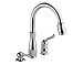 Delta Faucet Leland Pull Down Kitchen Faucet Chrome, Chrome Kitchen Faucets with Pull Down Sprayer, Kitchen Sink Faucet, Faucet for Kitchen Sink with Soap Dispenser, Chrome 978-SD-DST