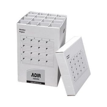 Adir Corrugated Cardboard 16 Roll File (for Rolls up to 25 Inches Long) Upright Storage Cabinet
