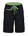 Nonwe Men's Beachwear Swim Trunks Quick Dry Zipper Pockets with Lining