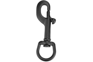 2 PCS Diving Clips, Stainless Steel 316 Double End Bolt Snap Hook for Keyring Hammock Leash(90MM Black) Diving Diving