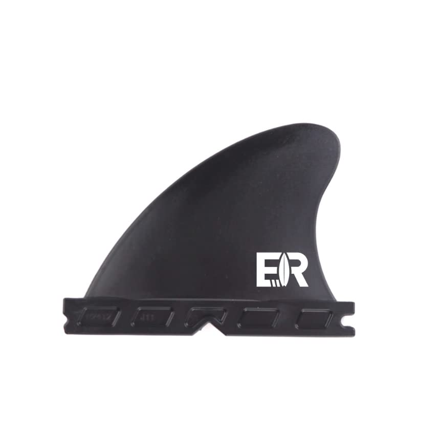 Eisbach Riders Sustainable Surfboard Future Rapid River Surfing Fin (Black, Medium - 2.6 Inches) - Made in Germany from Recycled Plastic